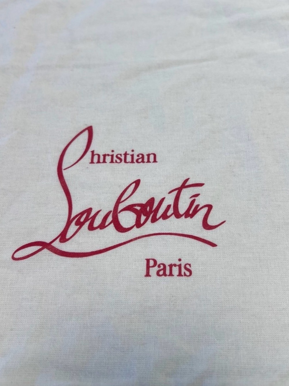 Christian Louboutin Dust bag Drawstring Red Logo 9.5” X 14.5” - Picture 5 of 9